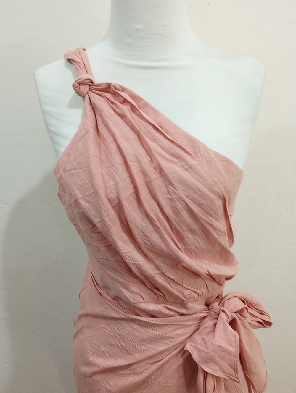 Hello Molly Golden Vibes Blush Faux Wrap Midi Dress, Size M - NWT! - Picture 5 of 16